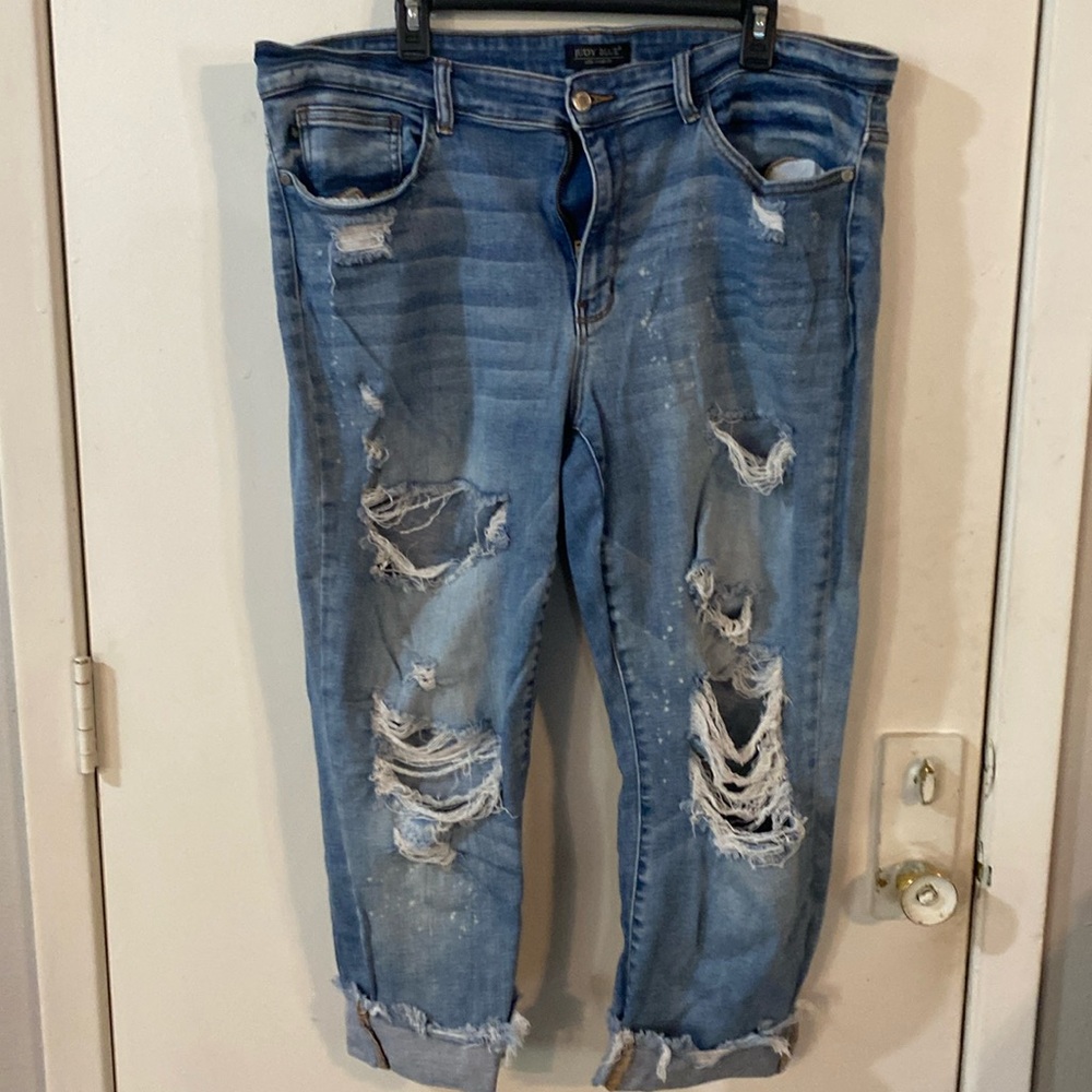Judy Blue plus size crop denim